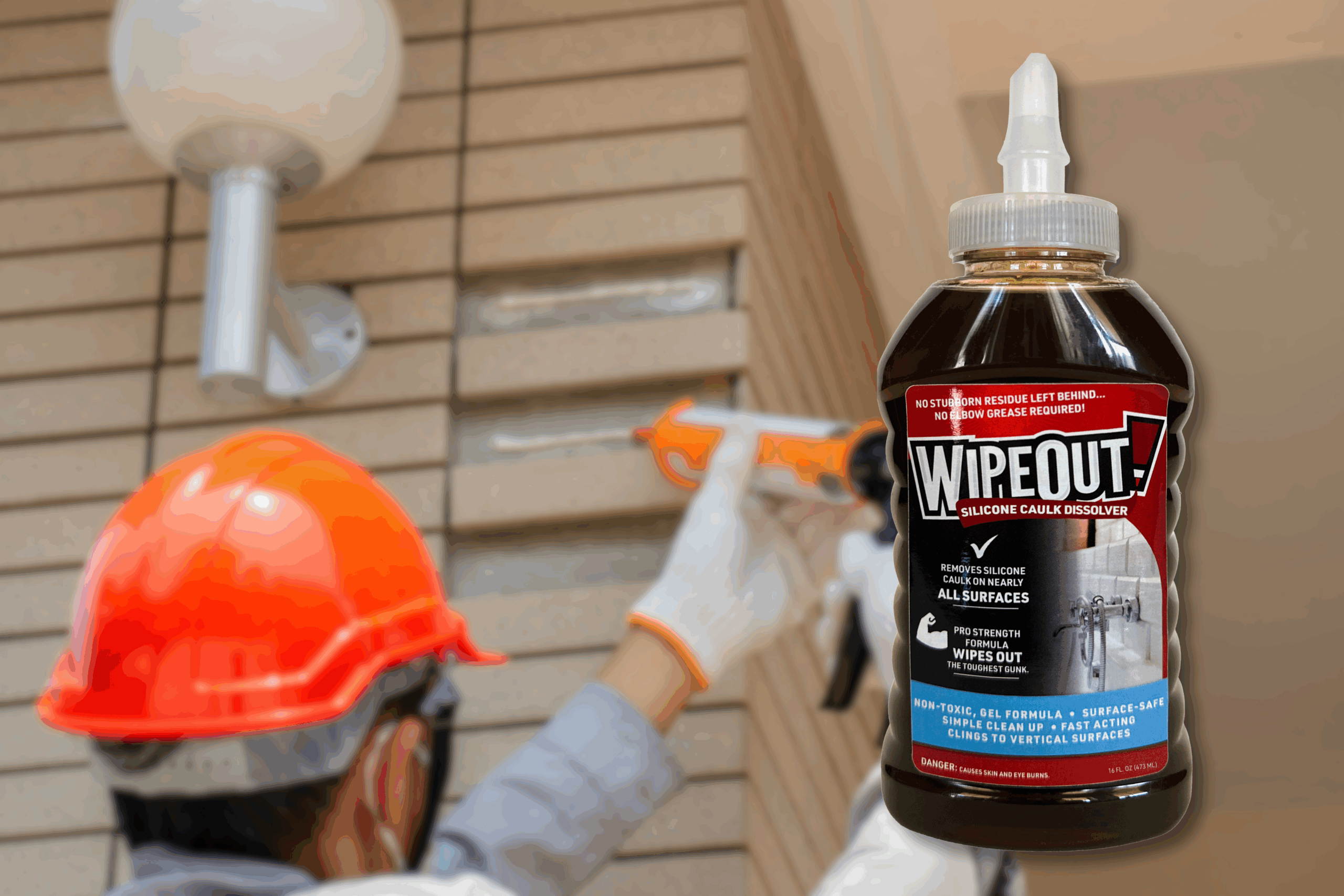 What other adhesives does WipeOut remove?